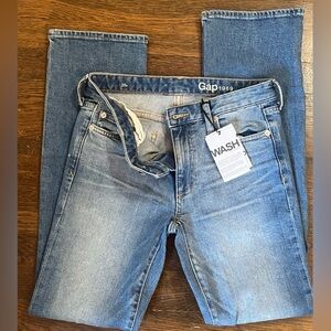Gap 1969 blue straight jeans size 25 short
